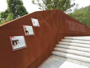 邕宁耐候钢挡土墙